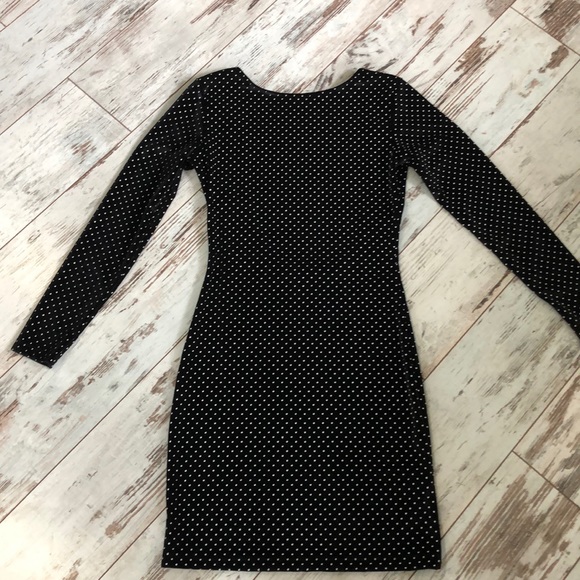 Motel Rocks Dresses & Skirts - Velvet scoop back studded sheath dress